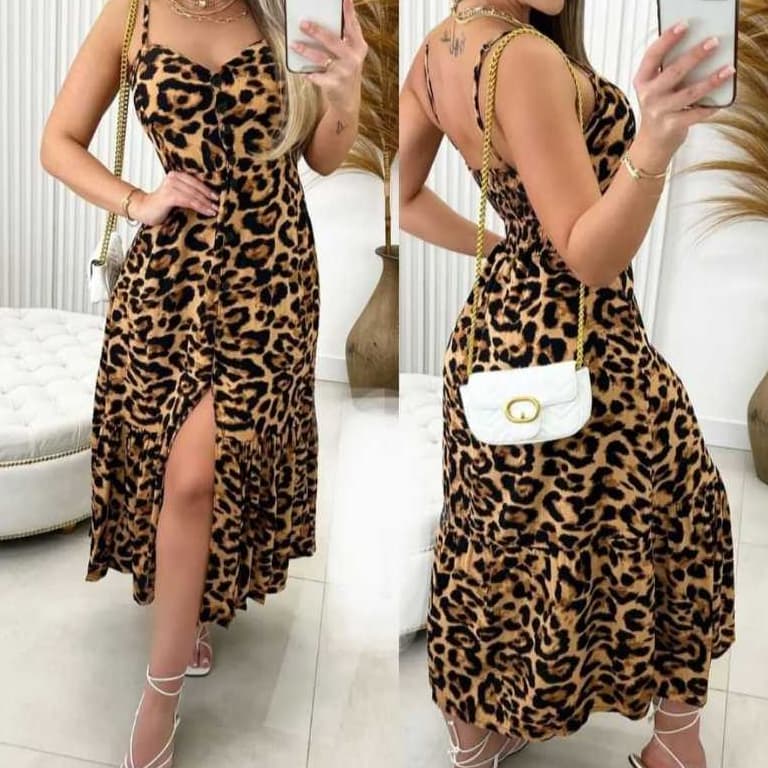 Vestido  MIDI  no crepinho Elegante Com Regulador Com Bojo e Forro Modelo Botão Frontal