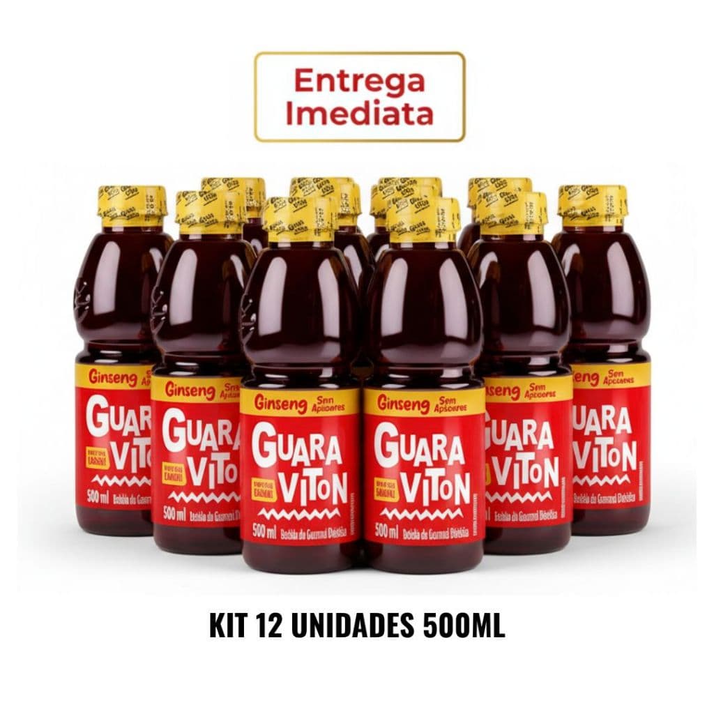 Guaraviton Ginseng Sem Açúcar 500ml Energia e Economia em Kits