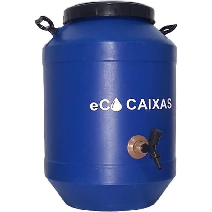 Bombona 50 Litros c/ Torneira óleo combustível aquarismo ração Tambor Barril Barrica água Tonel sutentável eco caixas