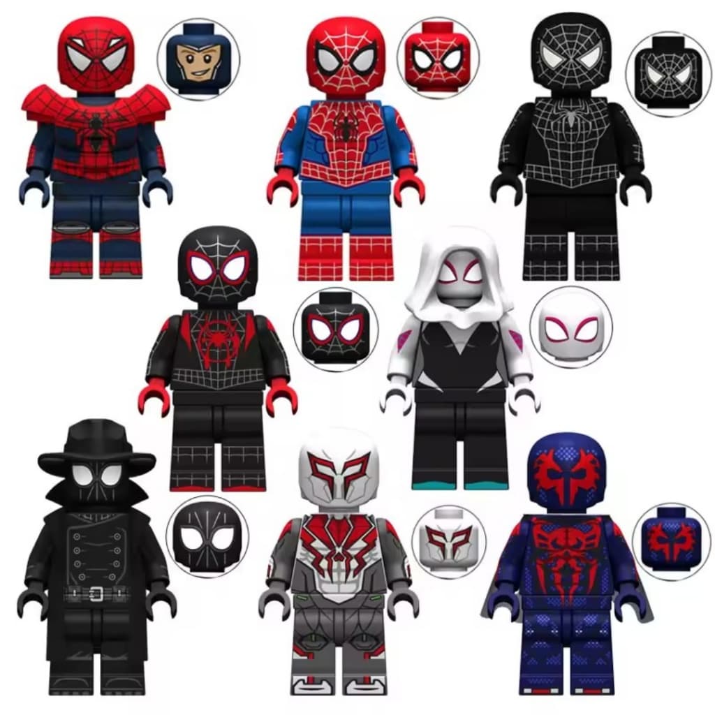 Coleção Boneco de Montar Spider man Lego figura de ação Homem Aranha