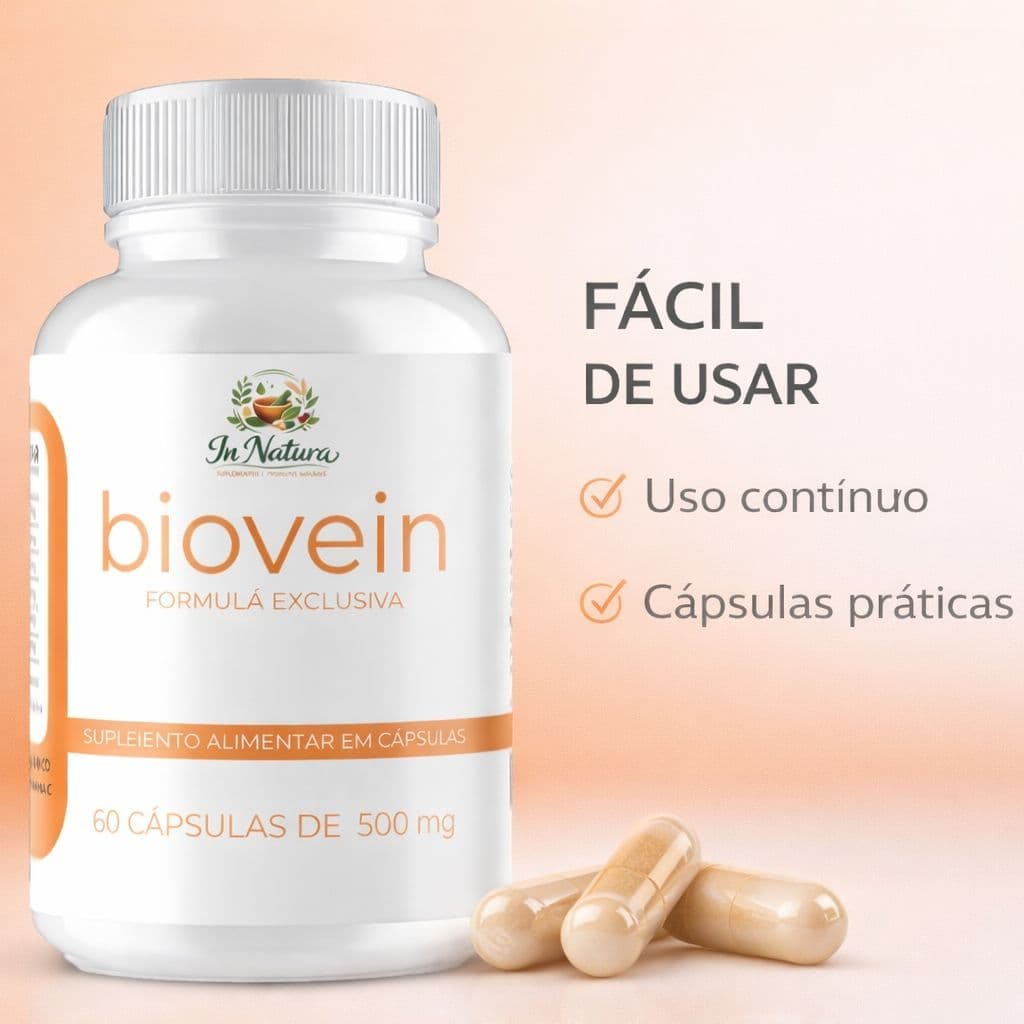 2 unid Biovein - 120 Cápsulas - Magnésio Ômega3 Vitamina C | Fórmula Avançada. Envio Rápido