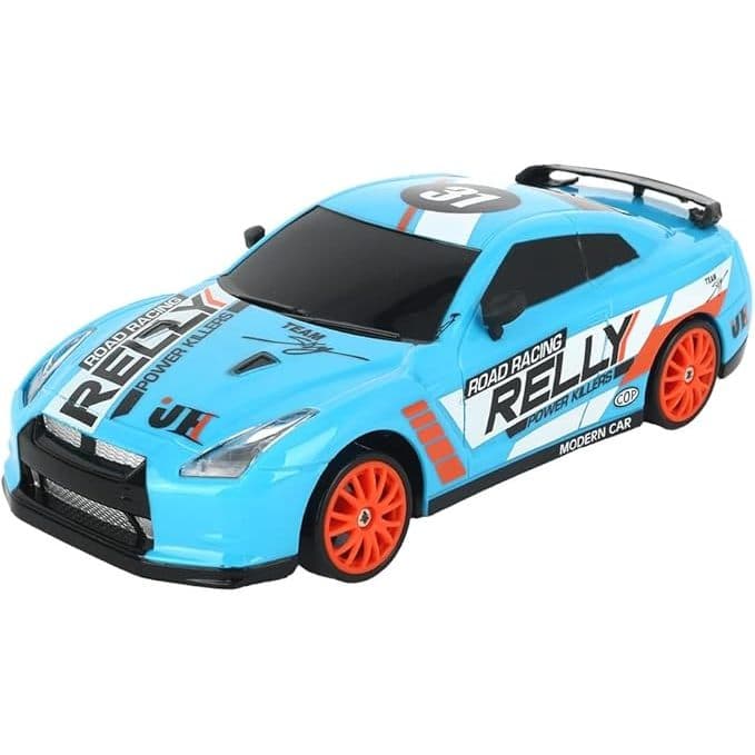 Carrinho Controle Remoto Drift 1:24 Racing Azul RC Alta Velocidade Multikids BR2416