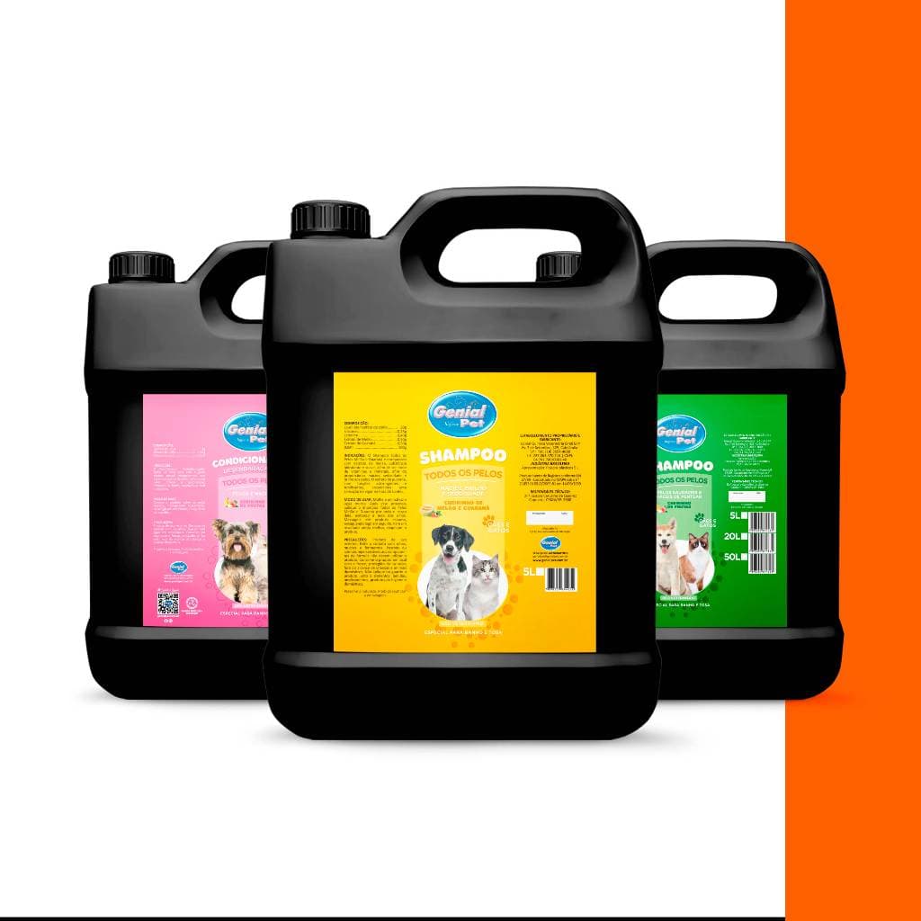 Shampoo OU Condicionador 5L Profissional Banho e Tosa para Cães e Gatos