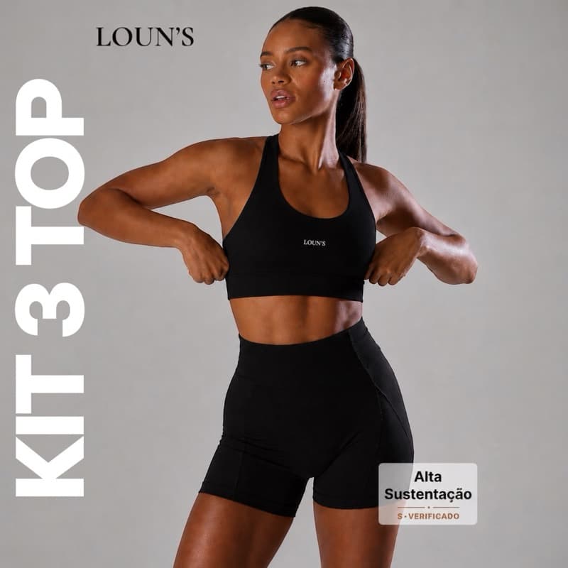 KIT 3 Top nadador Fitness de Academia treino musculação Reforçado sem bojo Caminhada