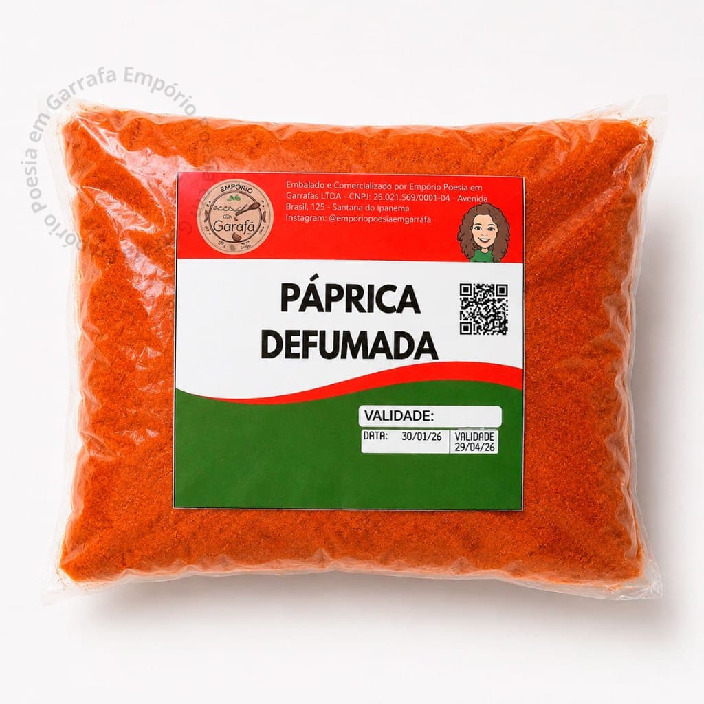 Páprica Defumada Pó Pura 500g ou 1kg
