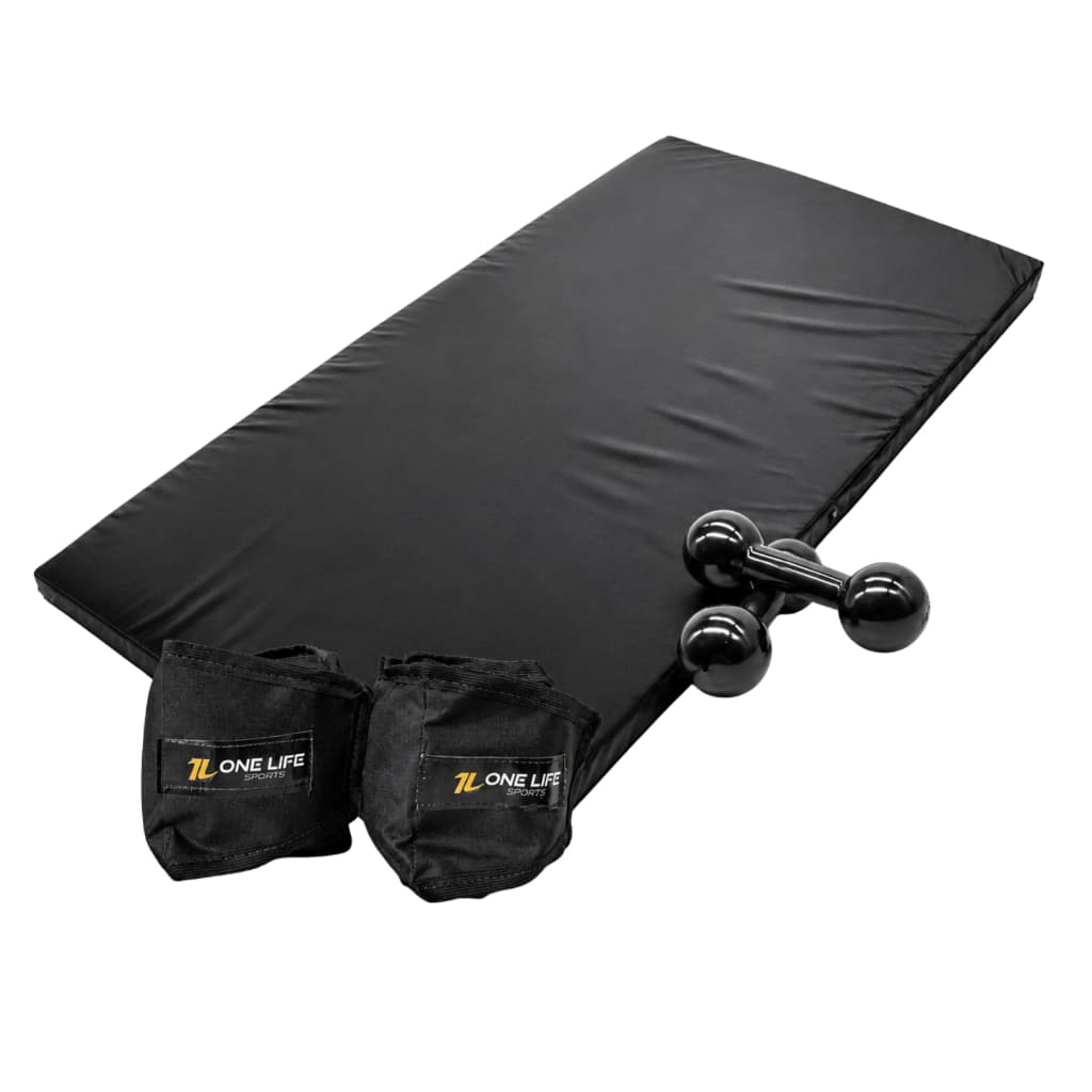 Kit Treino Funcional com Caneleira 2 Kg e Halter 2 Kg + Colchonete | Uso Doméstico
