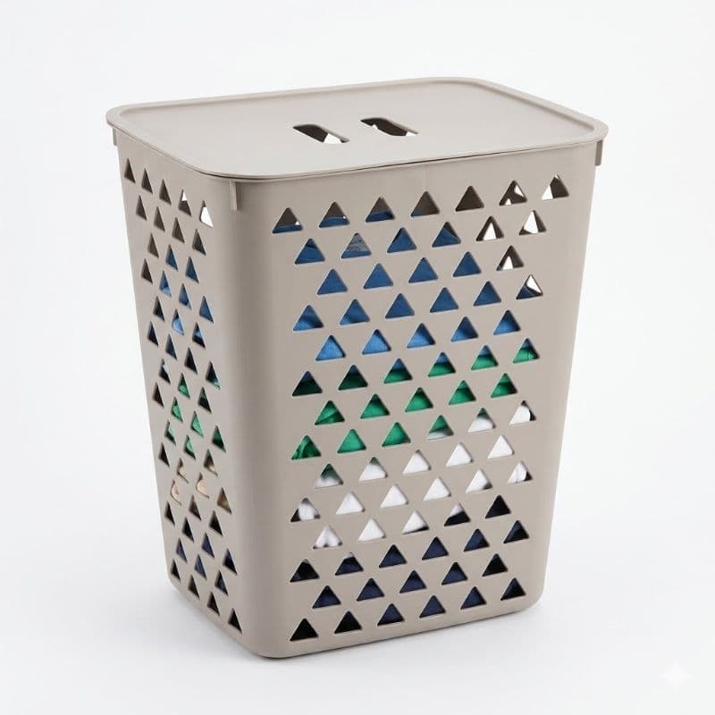 Cesto Organizador Para Roupa Banheiro Lavanderia Grande 60L