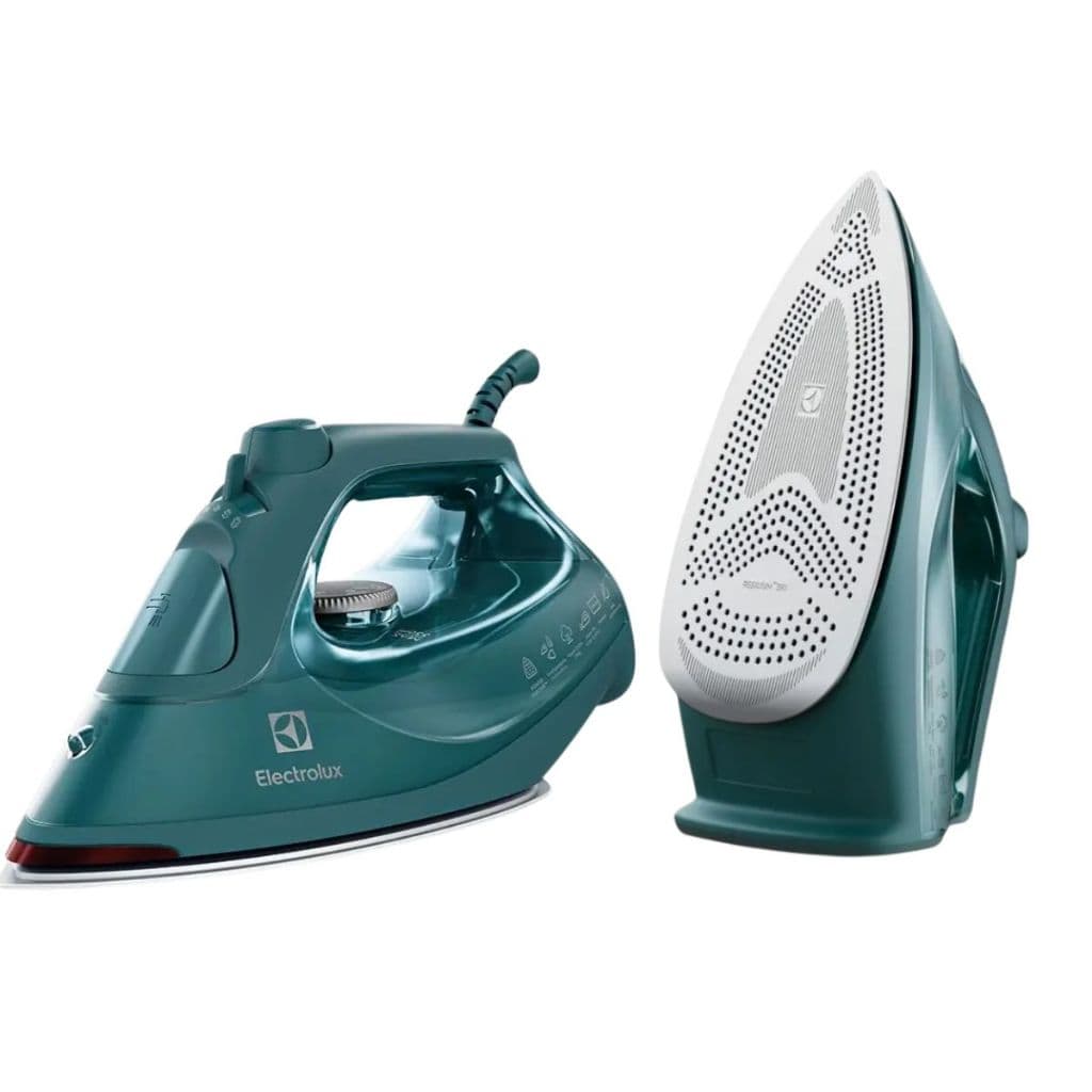Ferro de Passar a Vapor Electrolux ESI80 Verde Escuro Expressionist Potente Base Glissium Desligamento Automático