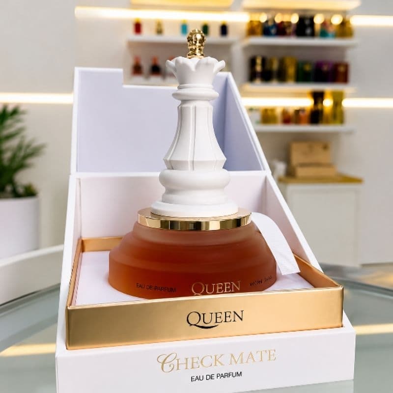 Perfume Check Mate QUEEN - EDP 100ml Afnan - Feminino Luxuoso Fixação Intensa - IMPORTADO