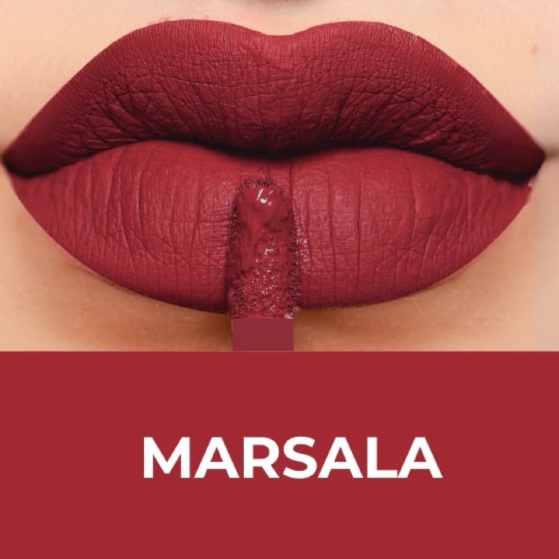 Batom Líquido Matte HD Divamor Marsala
