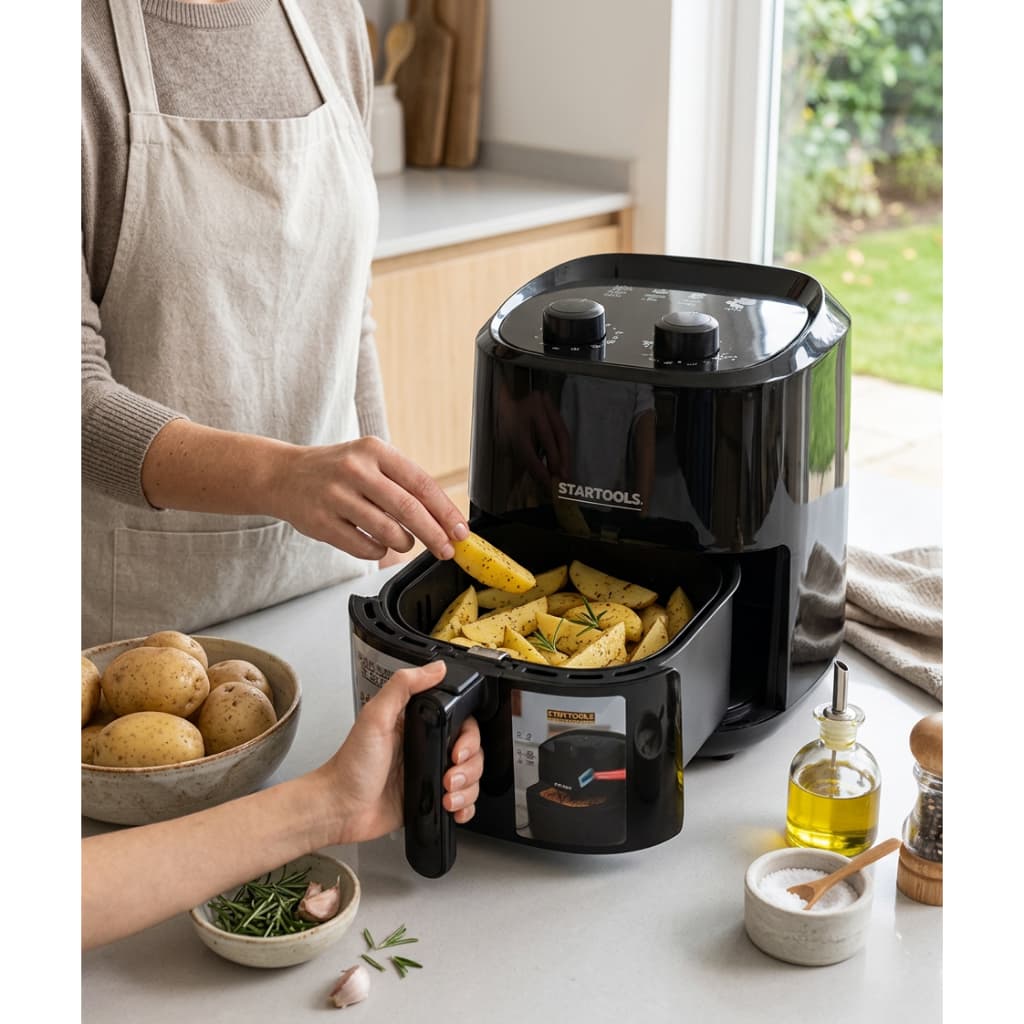Fritadeira Sem Oleo Air Fryer  3,4 Litros  1200w 220v Cozimento Carne Peixe Frango Saudavel Rapido