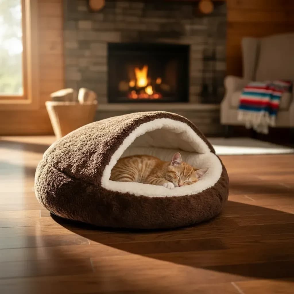 CAMA PET NUVEM COM COBERTURA MACIA  FECHADA CAMINHA CASINHA TOCA DONUT REDONDA FUNDO ANTIDERRAPANTE
