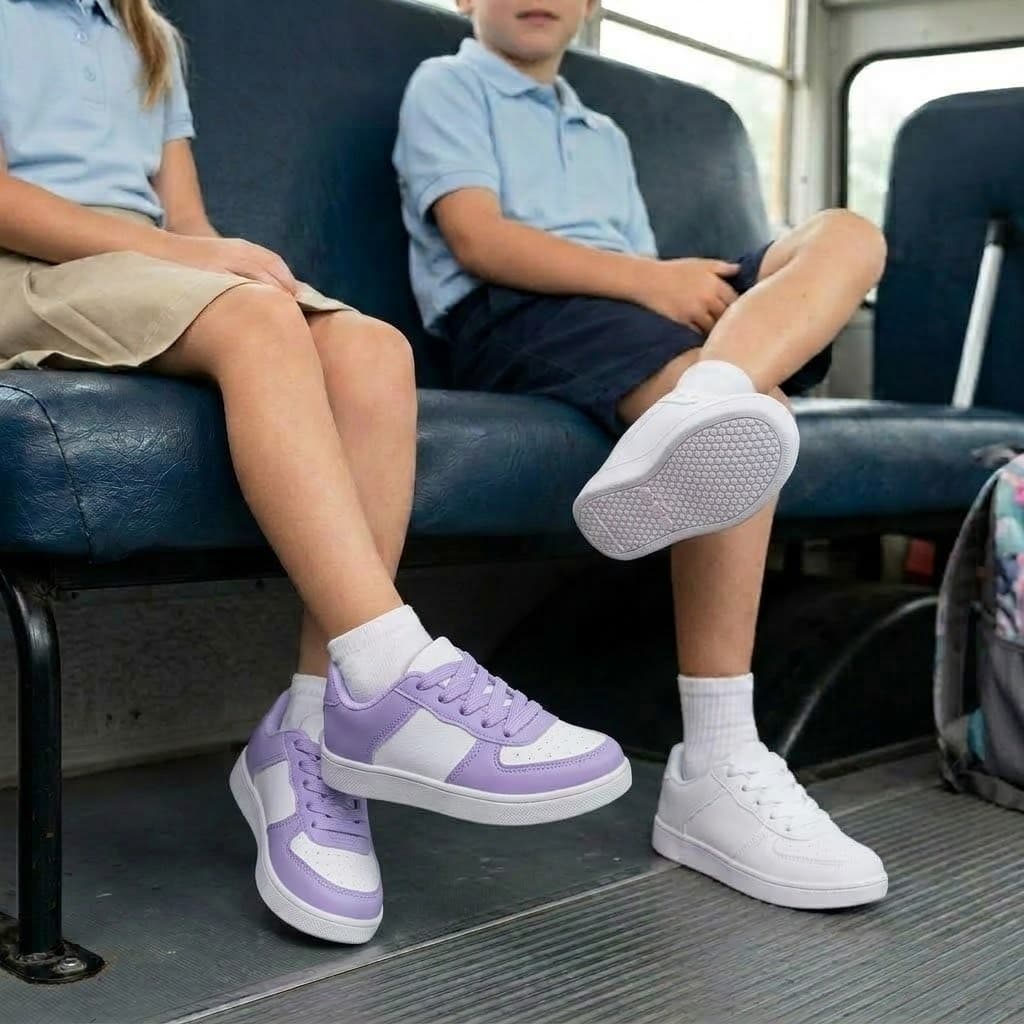 Kit 2 Pares Calçado Tênis Infantil Casual Sola Reta Super Confortável Para Escola