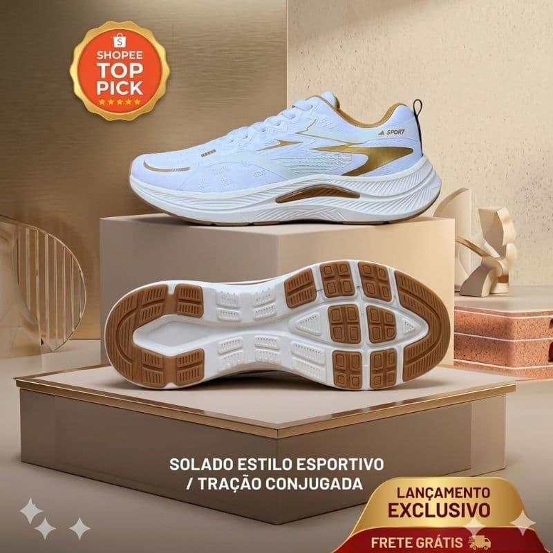 Tênis Esportivo Unissex Academia Trabalho Casual Corrida Caminhada.