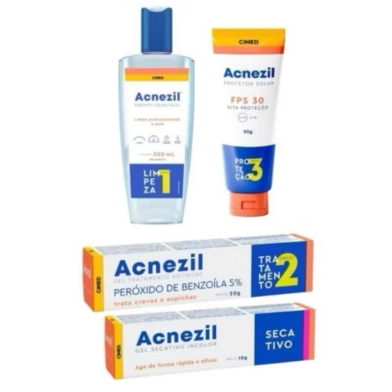 Kit Completo para tratamento de Acnes