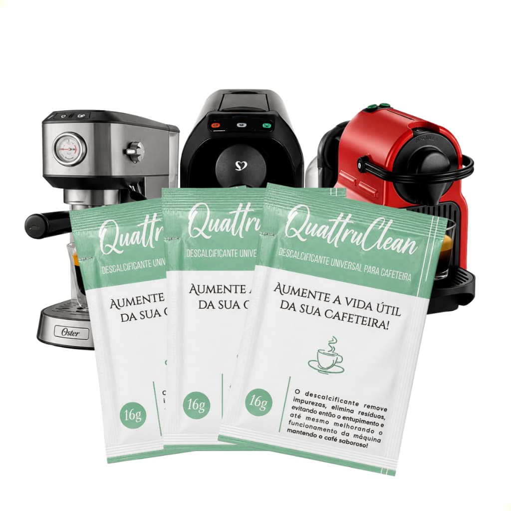 Kit Econômico 3 Descalcificantes Para Limpeza De Cafeteira De Café Expresso Universal