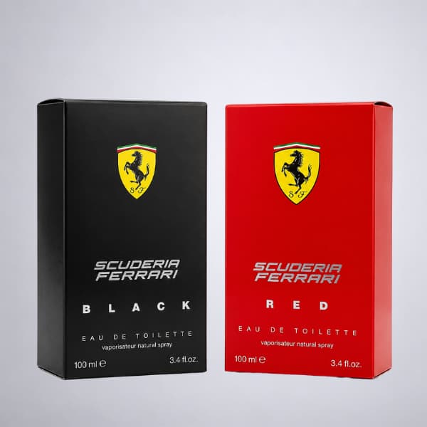 Kit 2 Perfumes Ferrari Black + Red Masculino 100ml Fragrancia Importado Marcante Irresistivel
