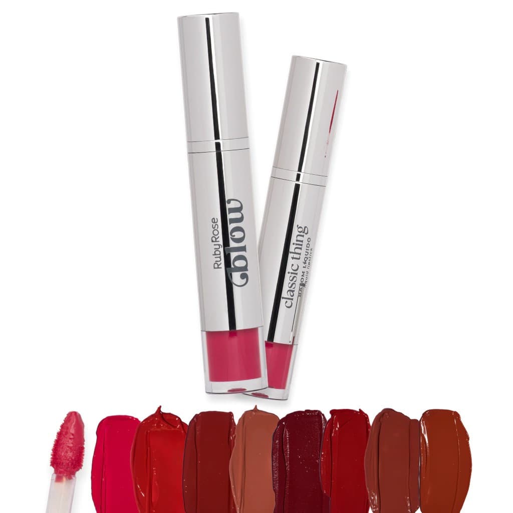 Batom Liquido Ruby Rose Classic Thing Blow - Longa Duração, Acabamento Matte