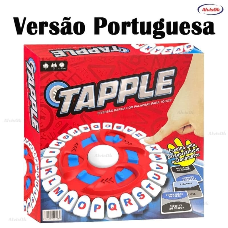 JOGO TAPPLE JOGO DE PALAVRAS EDUCATIVO RACIOCÍNIO RÁPIDO DIVERSÃO EM FAMÍLIA JOGO TABULEIRO