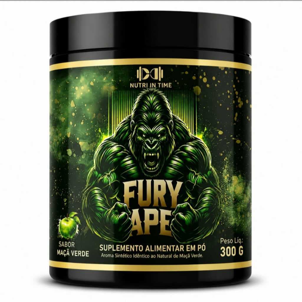Pré-Treino Potente 300g - Energia Explosiva no treino | Sabor maça verde | Nutri In Time