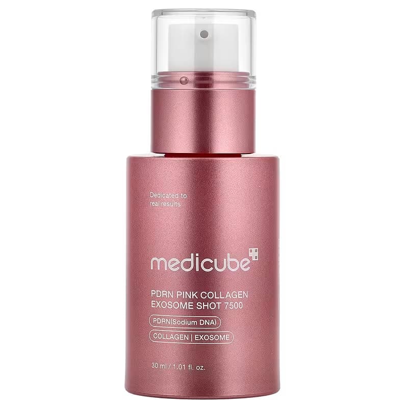 MEDICUBE Original PDRN Pink Collagen Exosome Shot 7500 30ml Sérum Anti-Idade Poros Firmeza Coreano