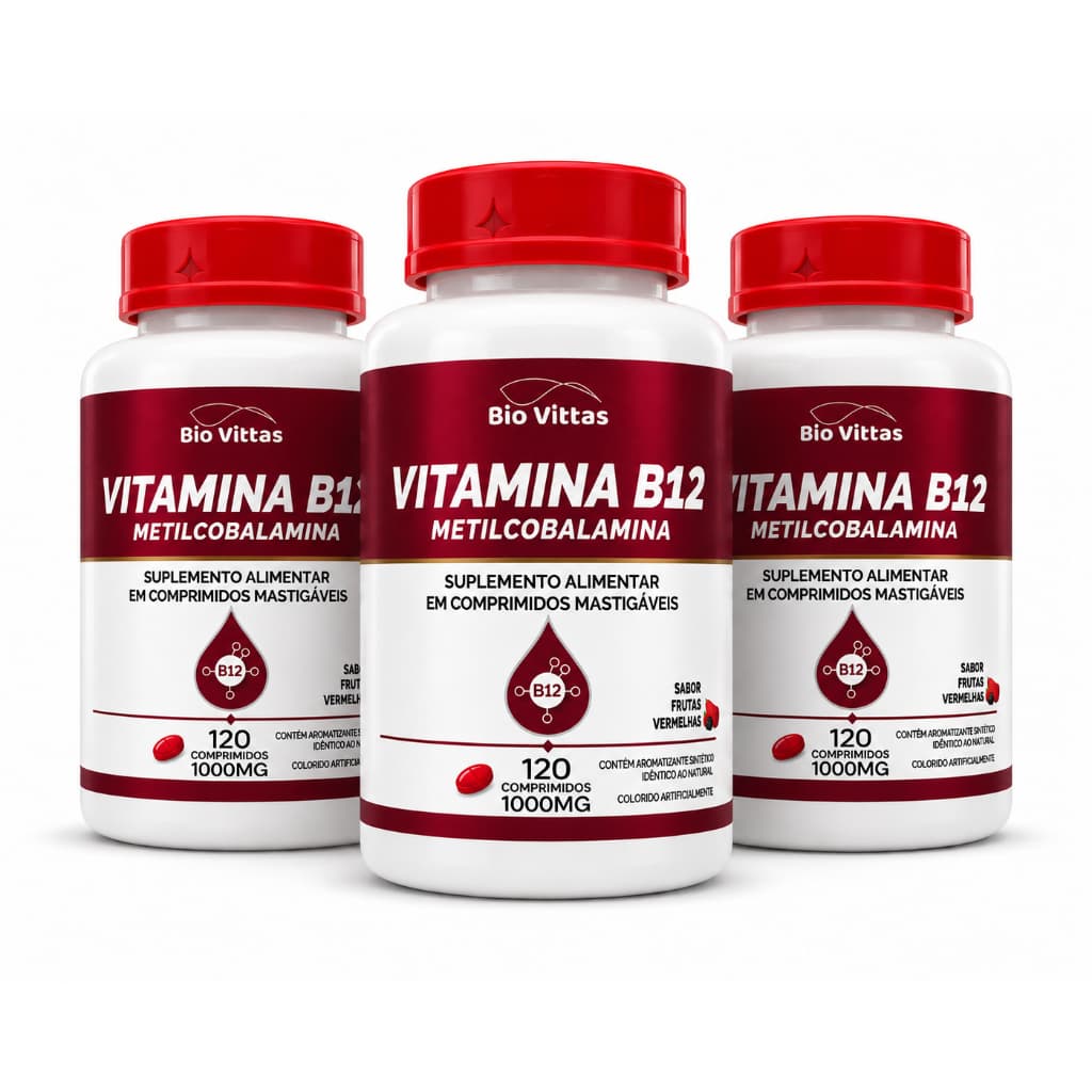 Vitamina B12 1000MG Bio Vittas | Mais Energia e Disposição