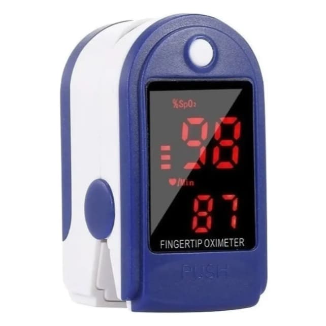 Oxímetro de Dedo Digital Portátil SpO2 Monitor Oxigênio no Sangue Frequência Cardíaca Display LED Desligamento Automátic
