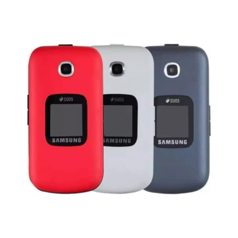 Celular Samsung Flip B311V Rede 4G Dual Chip Teclas Grandes Cores Enviadas Aleatoriamente