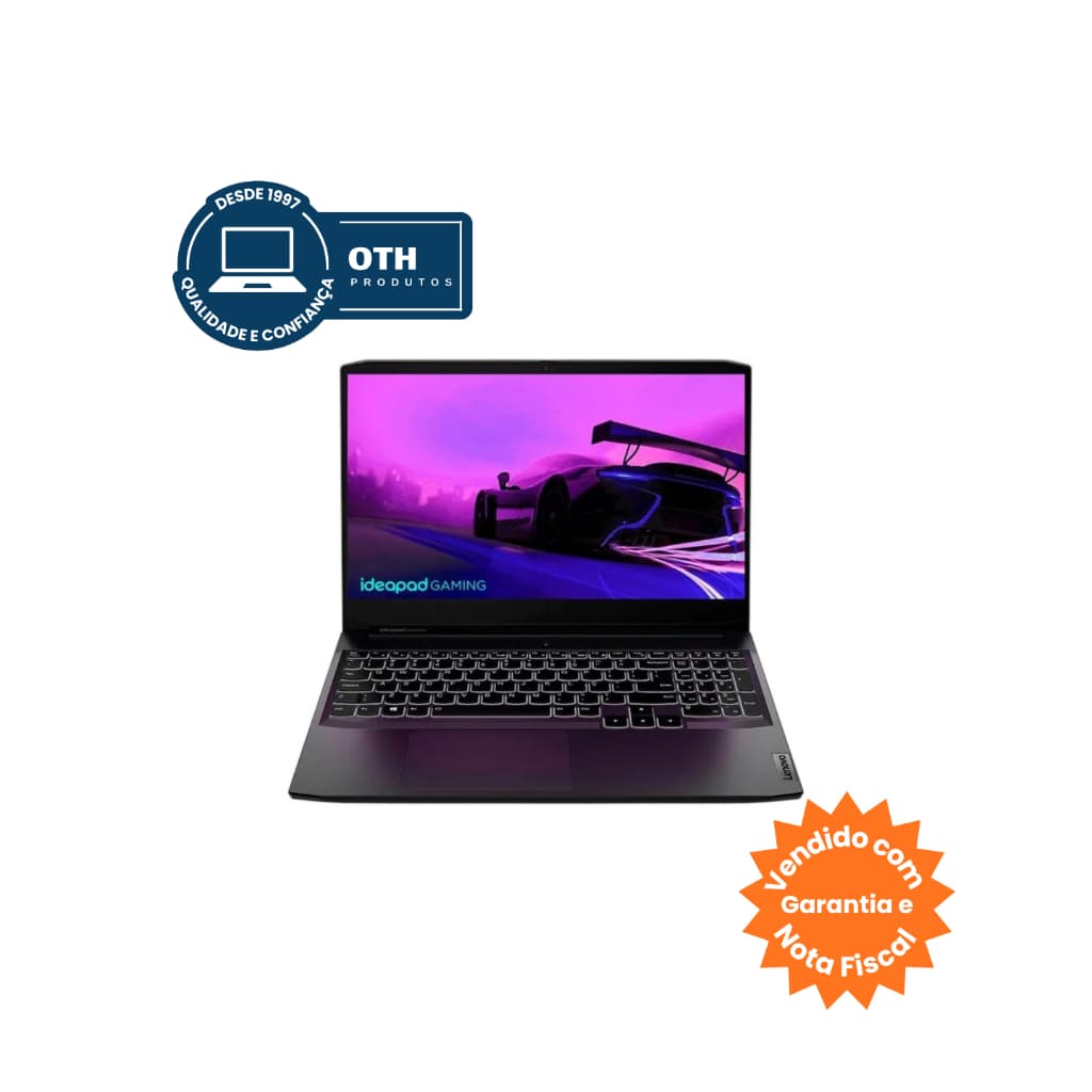 Notebook Ideapad Gaming 3 15,6" Intel Core i5-11300H 3,10GHz 16GB SSD-512 - Preto
