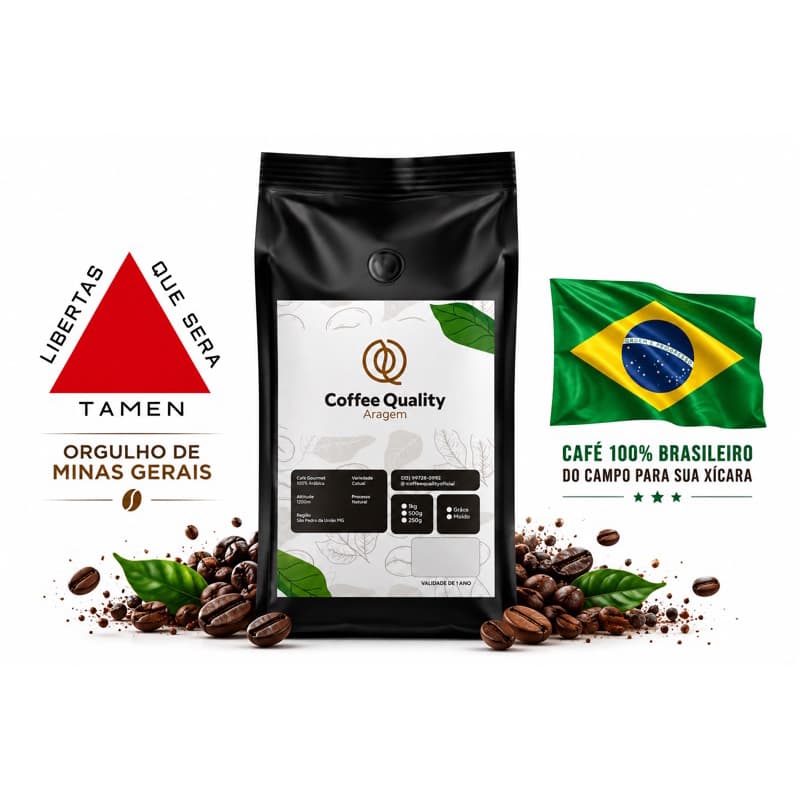 1kg - Café em Grãos Arábica Gourmet Torra Média Cafe