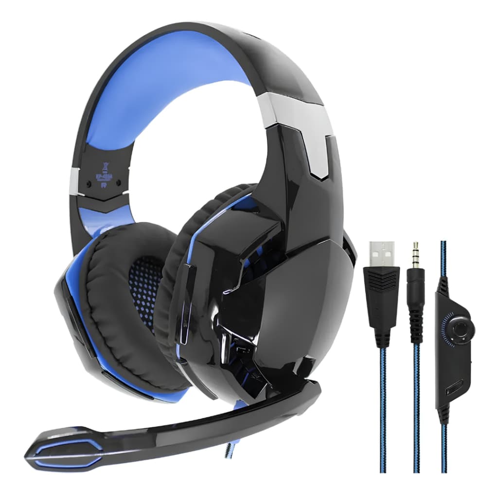 Headset Gamer Com Fio LED Microfone USB P2 50mm Para PC PS4 Xbox Notebook Onistek