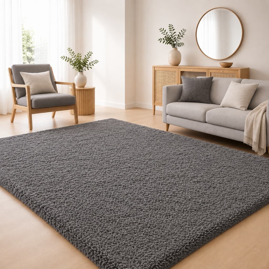 Tapete Felpudo Sala Quarto 2,00x2,50 Antiderrapante Macio Lávavel