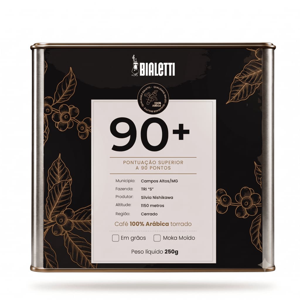 Café Bialetti 90+ Especial - Em Grãos - Cerrado Mineiro 250g