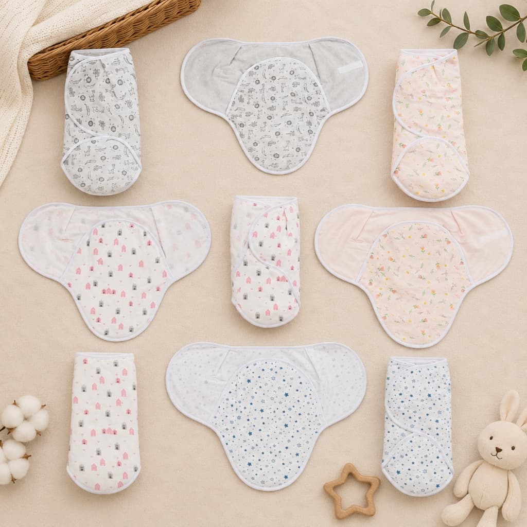 CUEIRO CHARUTINHO SWADDLE AJUSTÁVEL PAPI COMPOSE P/BEBE RECEM NASCIDO- 01 UN- FRESCO MALEAVEL PAPI
