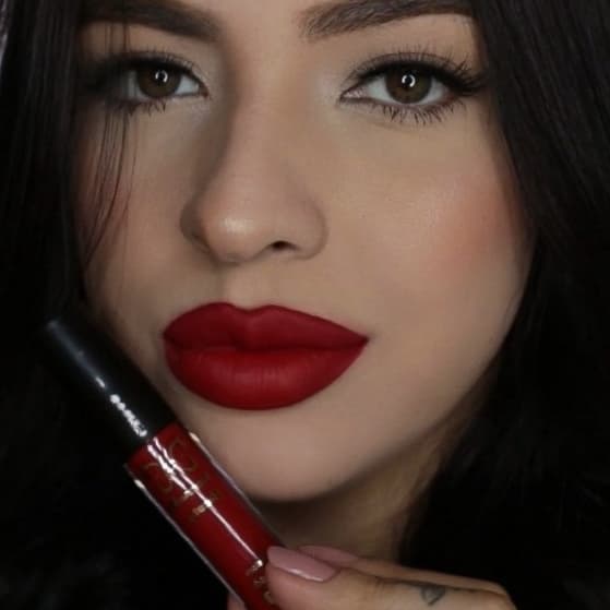 Kit 3 Batons Liquido Matte Hannah Beauty Hannah Vermelho Nao Transfere Vegano Longa Duracão