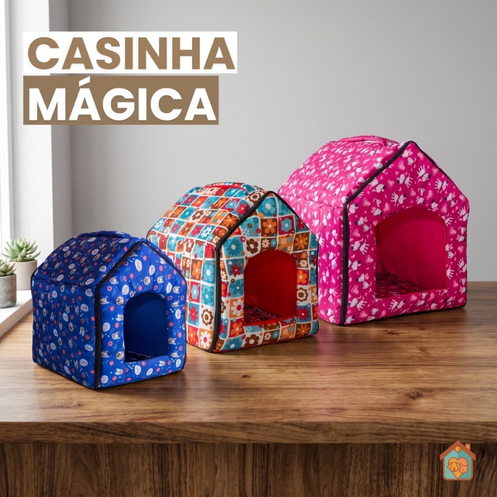 Caminha Casinha Mágica para Cães e Gatos Pet com Zíper Promoção Envio Imediato