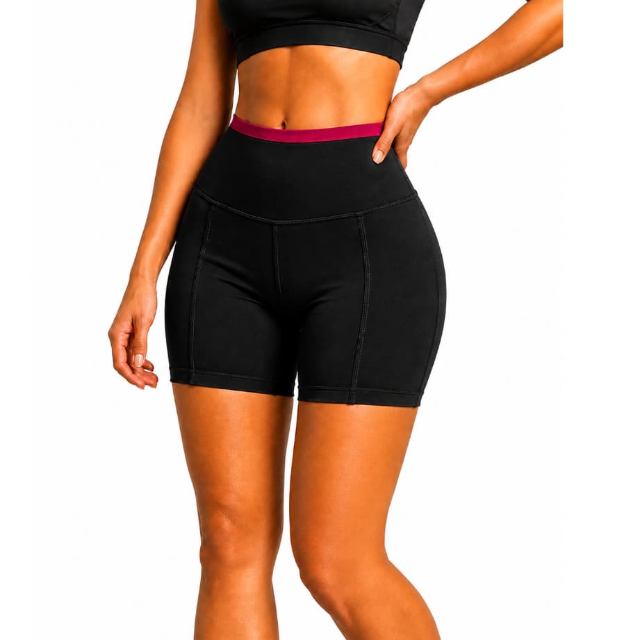Short Cintura Alta Roupa Fitness Feminina Short Para Academia Short Corrida Feminino Short Musculação Feminino REF:1099