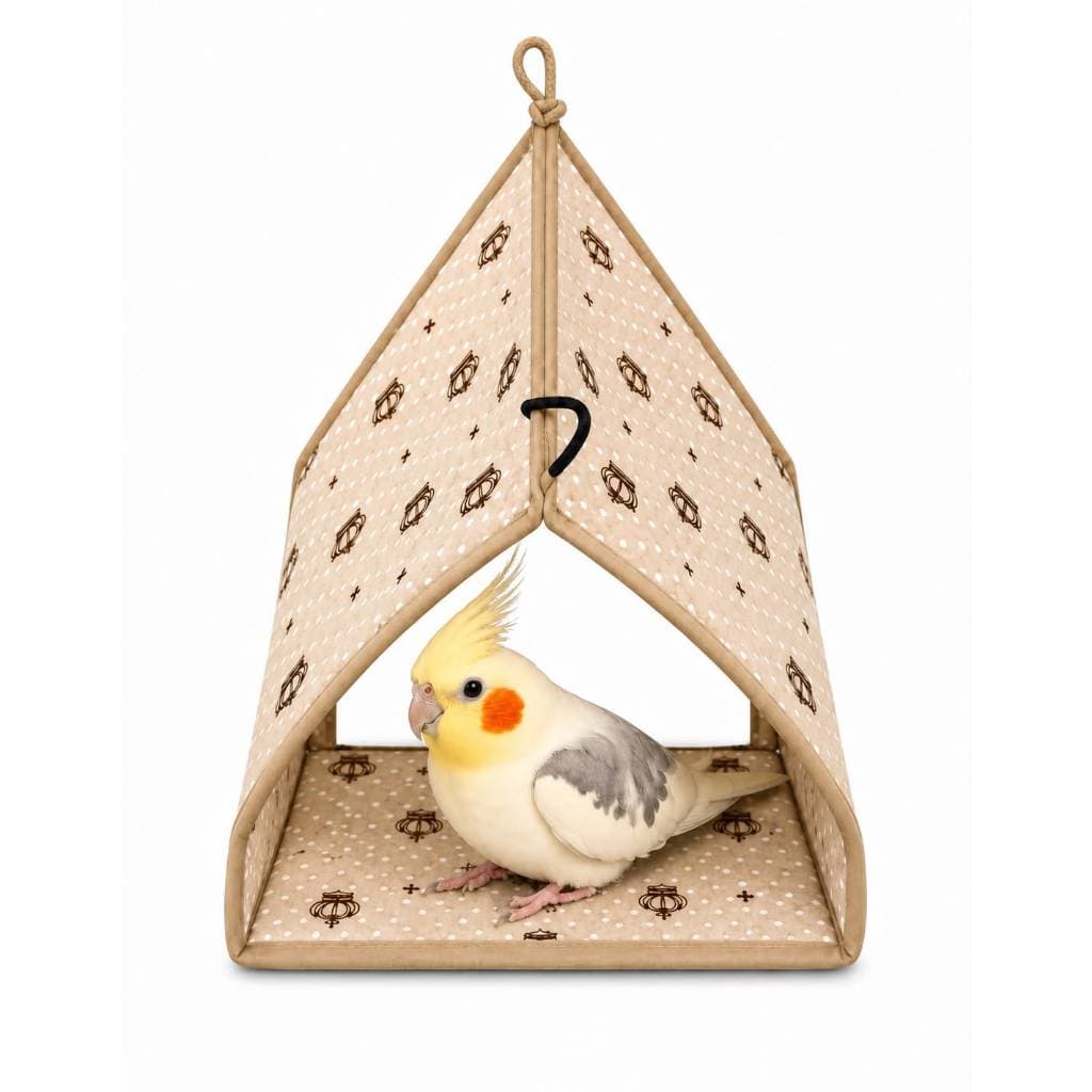 Cabana Casinha Para Calopsitas Suspensa Aves Pássaros