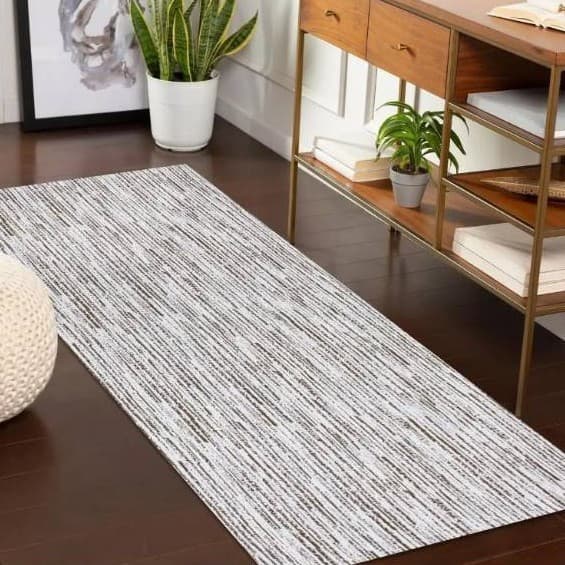 Passadeira Mesclada Antiderrapante 0,65 x 2,00 m – Tapete para Sala, Quarto e Corredor | Moderna e Decorativa