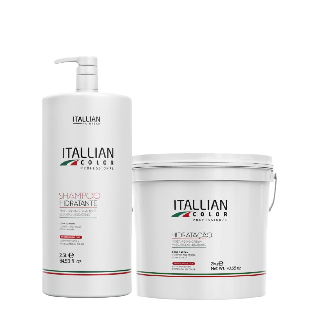 Kit Shampoo + Máscara Hidratante Itallian Color Professional