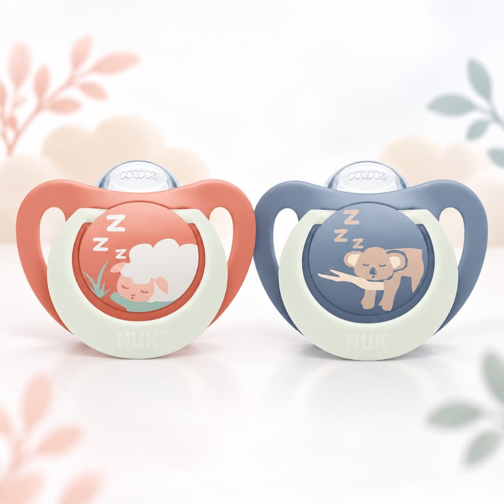 Chupeta NUK 18+ Meses Silicone Oral Fit para Bebês e Crianças - Escudo Côncavo e Argola