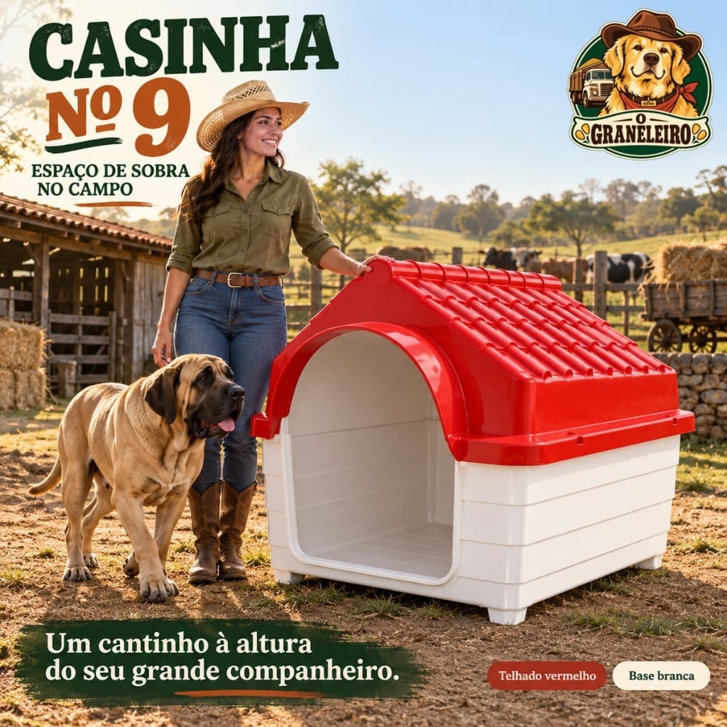 Casinha Cachorro N9 Extra Grande Pet Cães Porte Grande Gigante Casa Plástica Canil Abrigo Pet Resistente Desmontável