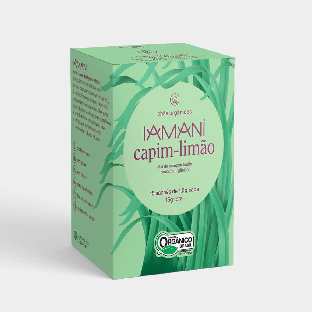 Chá Orgânico Capim-limão - 15 saches Iamani