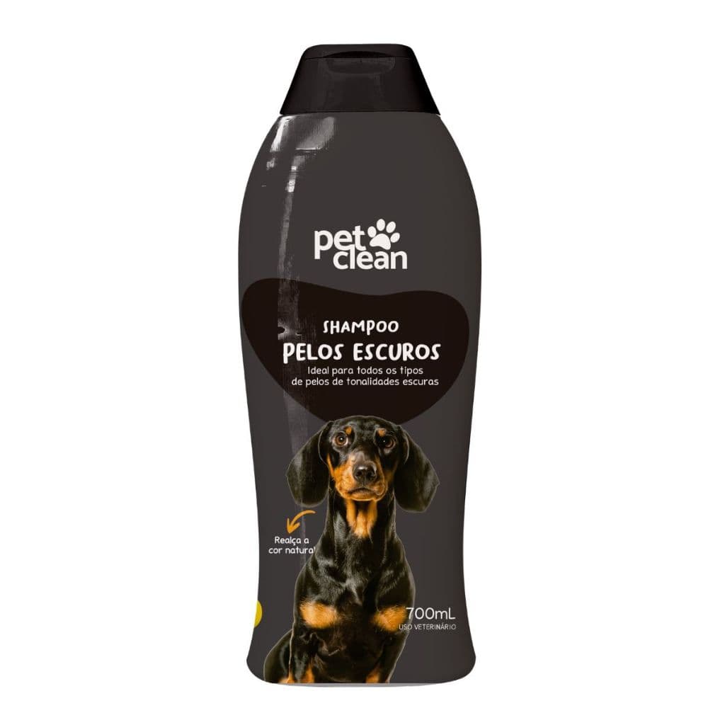 Shampoo e Condicionador Pelos Escuros Para Cachorros e Gatos Pet Clean 2 em 1 Escurecedor