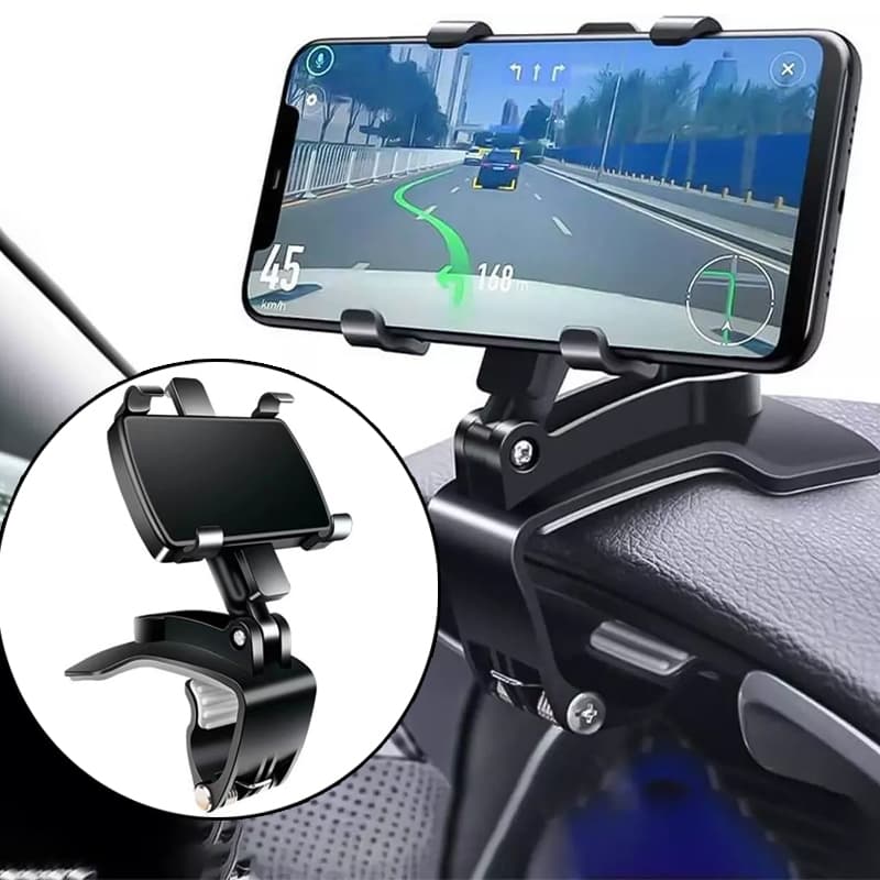 Suporte Veicular Painel Celular Rotação 360 Graus Para Carro Multifuncional Suporte