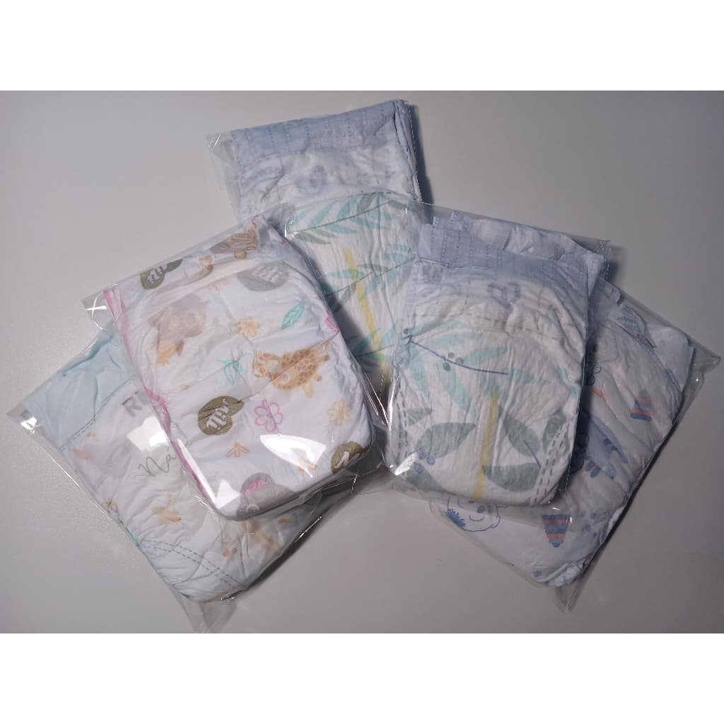 Kit fraldas para recém nascido (para testar marcas) - Amostra com 10 unidades de fraldas fracionadas