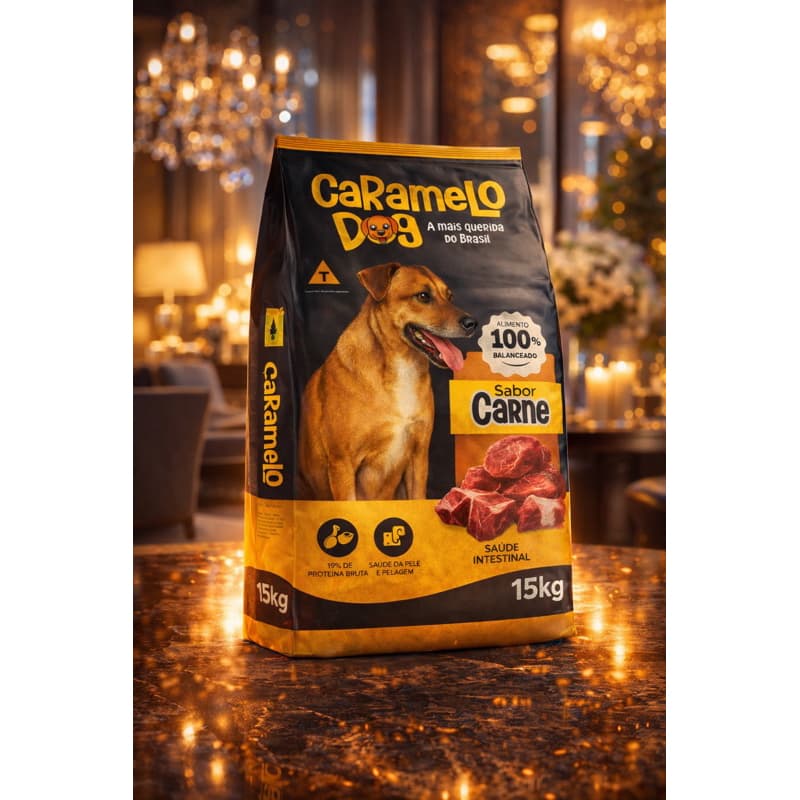Ração Para Cachorro Caramelo Dog 15kg Sabor Carne – A Ração Mais Querida do Brasil