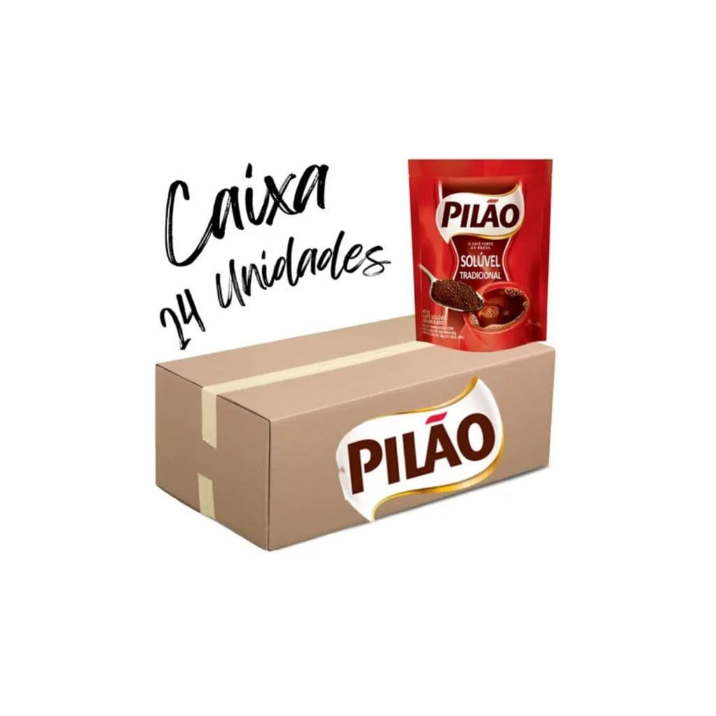 Kit c/ 24 E 12 Café Solúvel Em Pó Pilão Refil Em Sachê De 40g Opção Prática E Econômica Desenvolvido Com Grãos Torrados