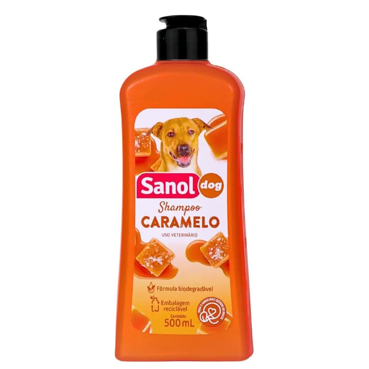 Shampoo Para Cachorro Caramelo Sanol Dog 500ml