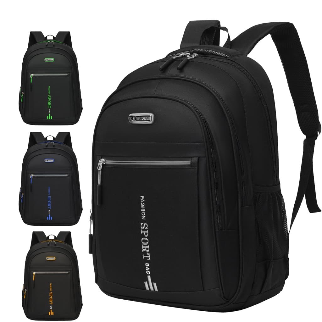 Mochila Escolar Unissex Grande Impermeável com Compartimentos Múltiplos para Notebook Viagem Trabalho